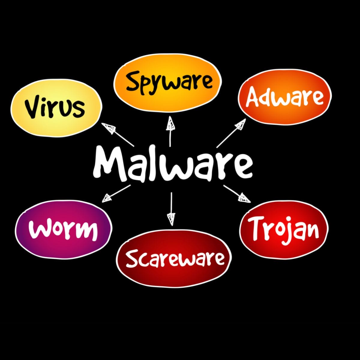 computer virus diagram