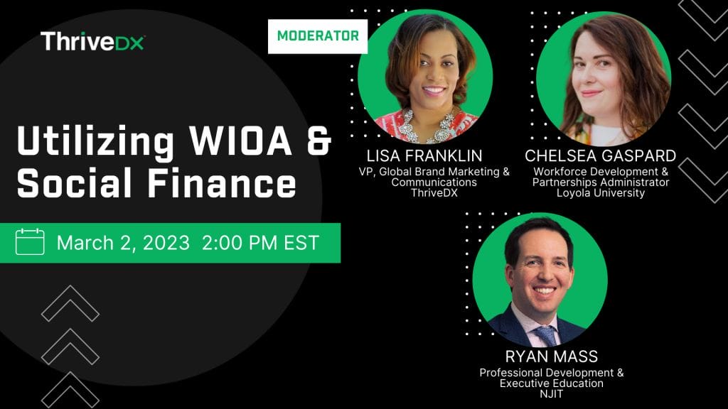 WIOA, Social Finance, Workforce Innovation and Opportunity Act (WIOA)