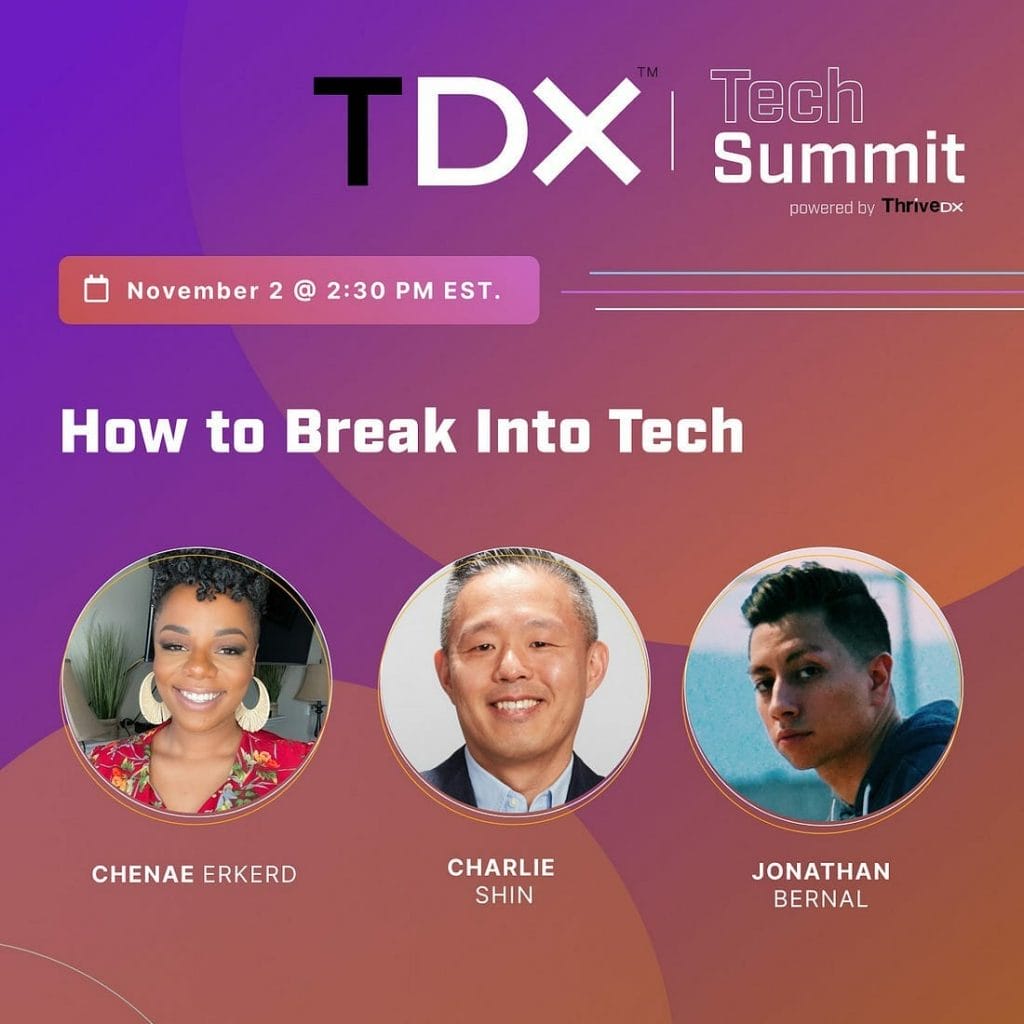 TDX Tech Summit, how to break into tech